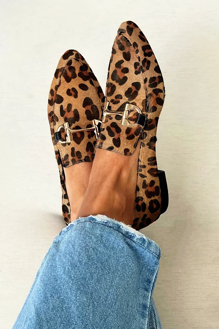 Rieke | Elegant leopard loafers