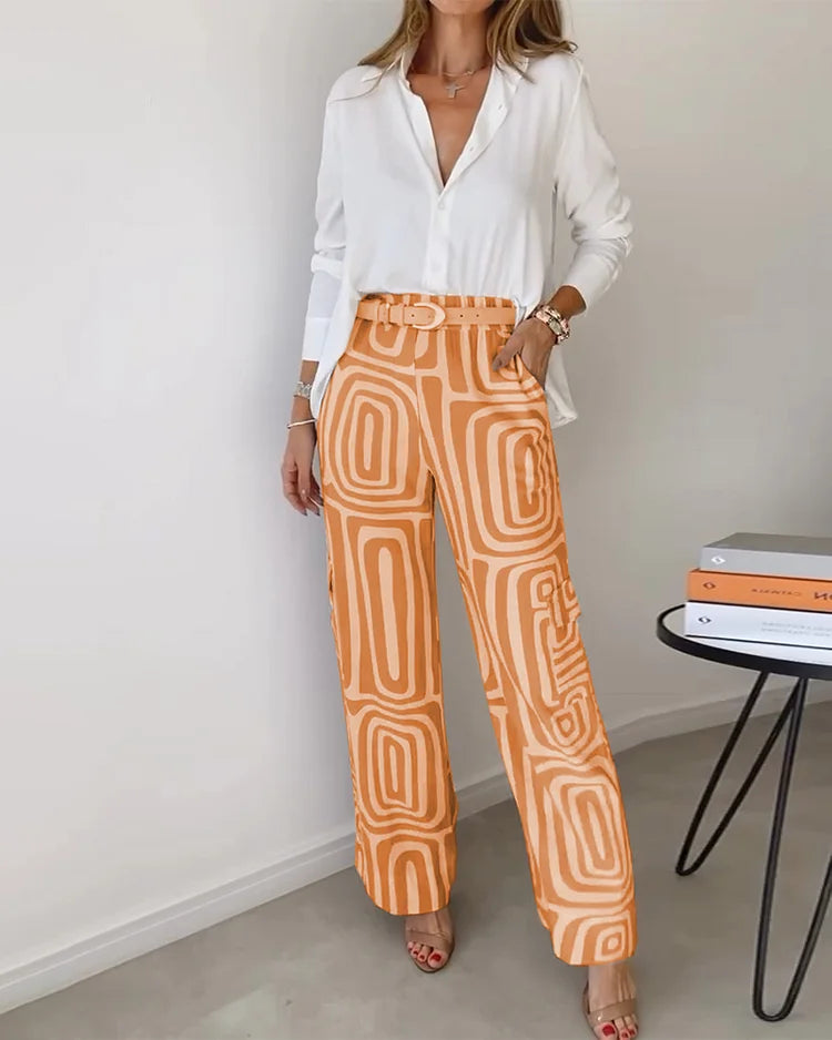 Lotte | Comfortable and elegant set (free belt)
