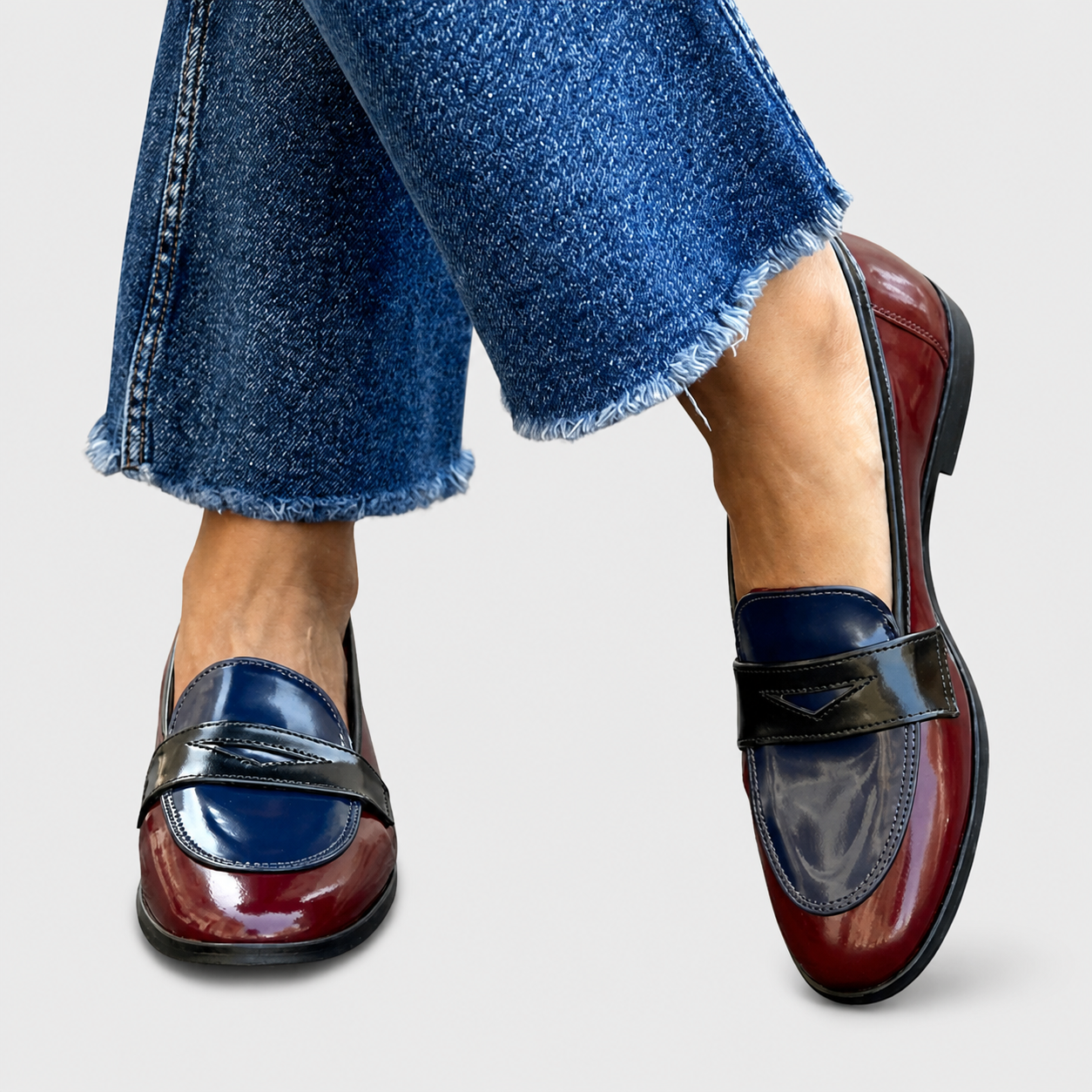 Nicole | Two-Tone Loafers