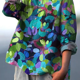Lotte | Casual women's blouse with forest art print