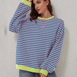Alana | Striped Oversized Sweatshirt