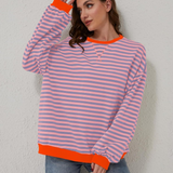 Alana | Striped Oversized Sweatshirt