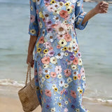 Emily | Floral Print Casual Dress for Women