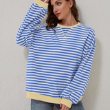 Alana | Striped Oversized Sweatshirt