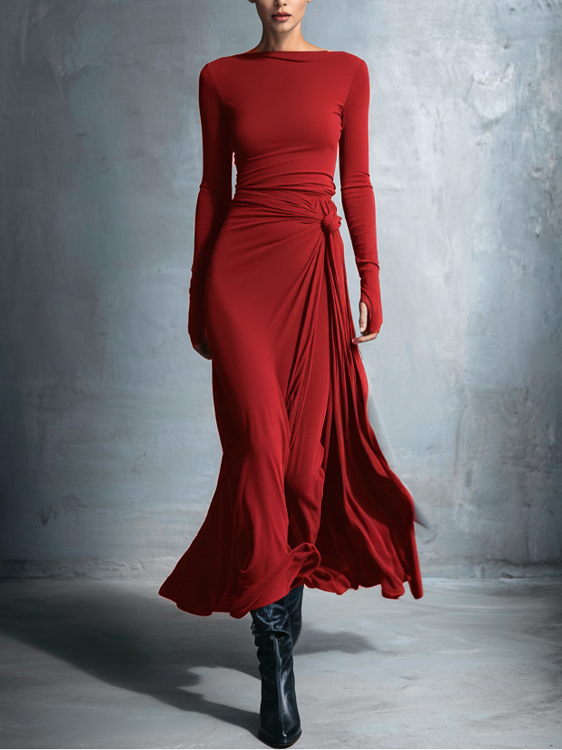 Naiara - Side Knot Maxi Dress