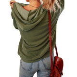 Olivia | Relaxed Twisted Hood Pullover Sweatshirt