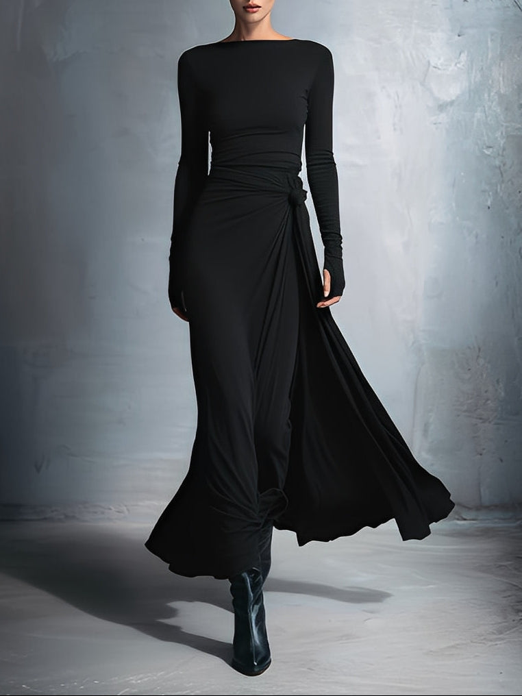 Naiara - Side Knot Maxi Dress