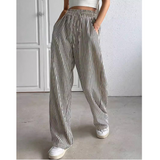 Lucy | Simple Summer Striped Relaxed Fit Bottoms