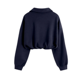 Willow | Sporty Half-Zip Cropped Sweatshirt