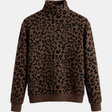 Women's Half Zip Oversized Drop Shoulder Sweatshirt
