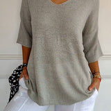 Isabelle | Casual V-Neck Top
