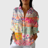 Ramona | Light, colorful blouse with a print
