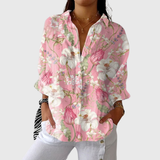 Marita | Light, colorful blouse with a print