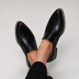 Hilde | Black patchwork loafer