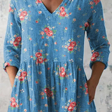 Mechthild | Long blouse with V-neck
