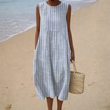 Relaxed Sleeveless Summer Dress