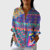 Valerie | Light, colorful blouse with a print