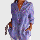 Quote | Light, colorful blouse with a print