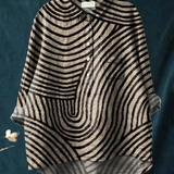 Lotte | Casual blouse with a circular line print