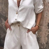 Magdalena | Airy buttoned set