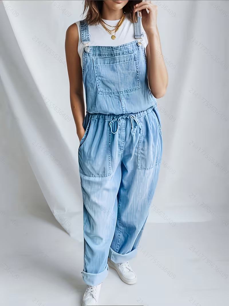 Michelle - Relaxed Denim Jumpsuit