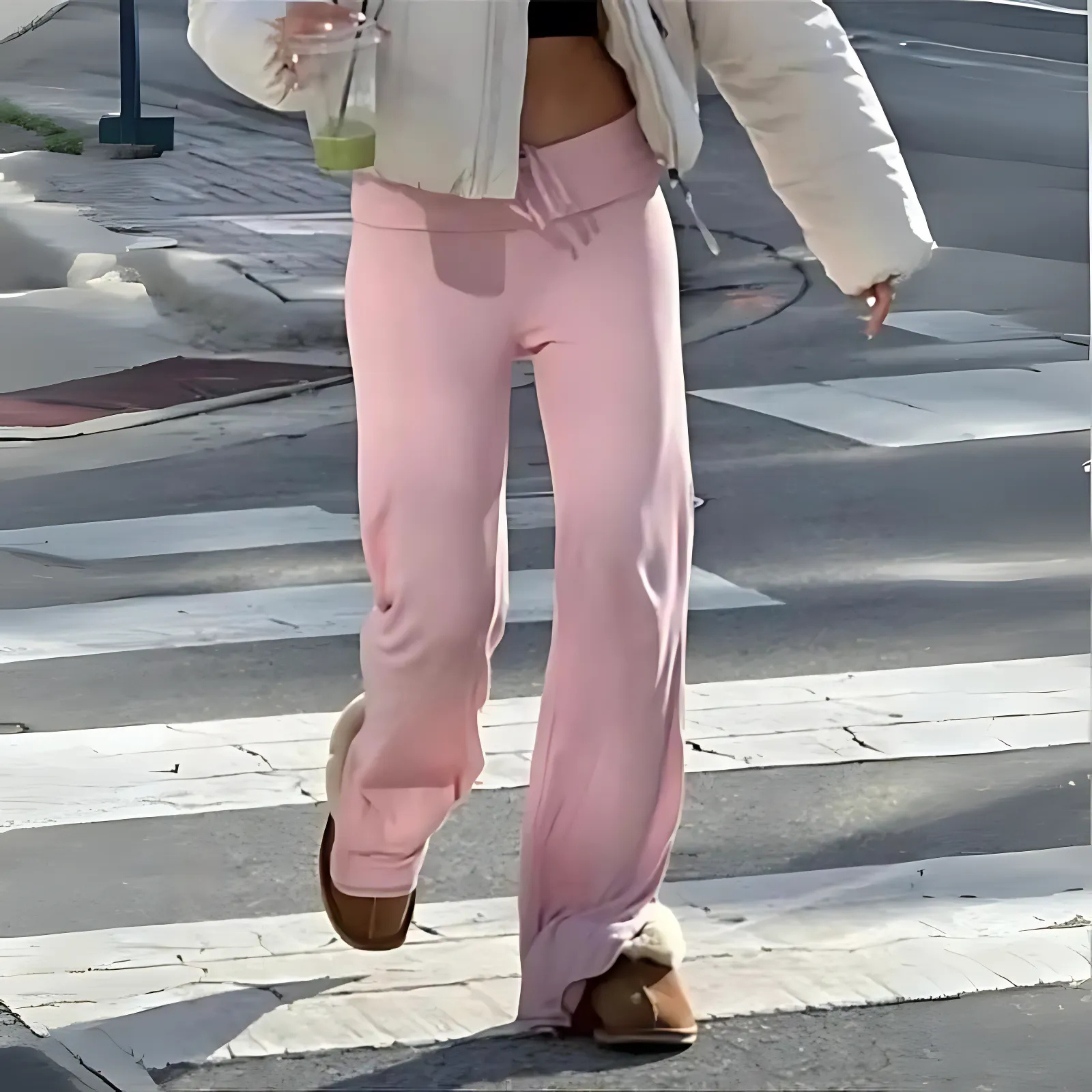 Elsie | Casual Drawstring Straight Leg Pants