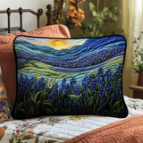 Sunset Bluebonnet Quilted Bedding Pillow Case NCU0NT6045