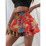 Vanessa | Lightweight Shirred Layered Summer Skort