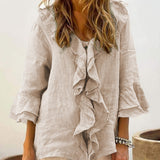 Lara | Chic Bell Sleeve Ruffle Top