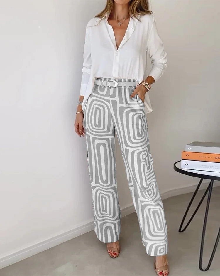 Lotte | Comfortable and elegant set (free belt)