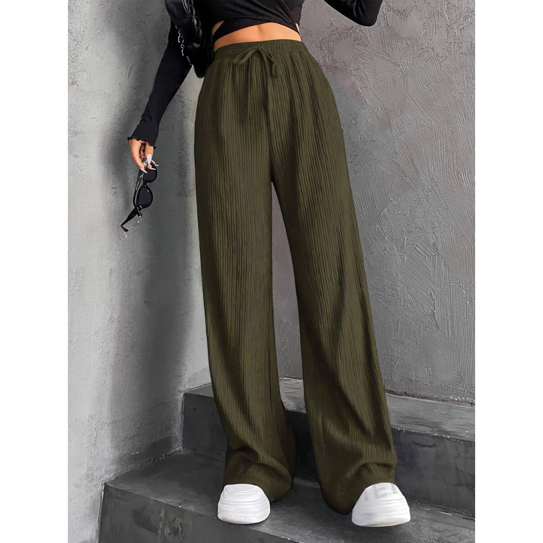 Lily | Casual Wide Waist Comfy Everyday Pants