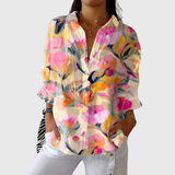 Philippa | Light, colorful blouse with a print