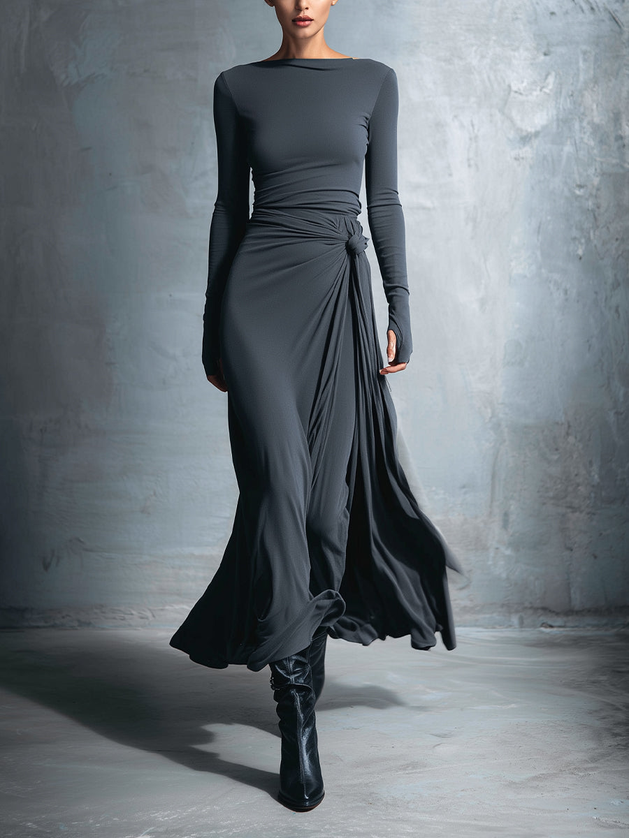 Naiara - Side Knot Maxi Dress