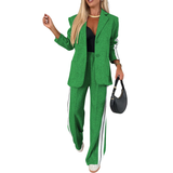 Hannah | Casual Striped Two-Piece Set