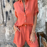 Magdalena | Airy buttoned set