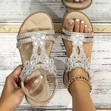 Alice Marie | Crystal-Embellished Orthopedic Sandals
