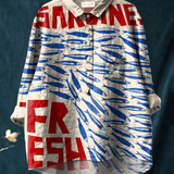 Zoe | Casual women's t-shirt with vintage fish art