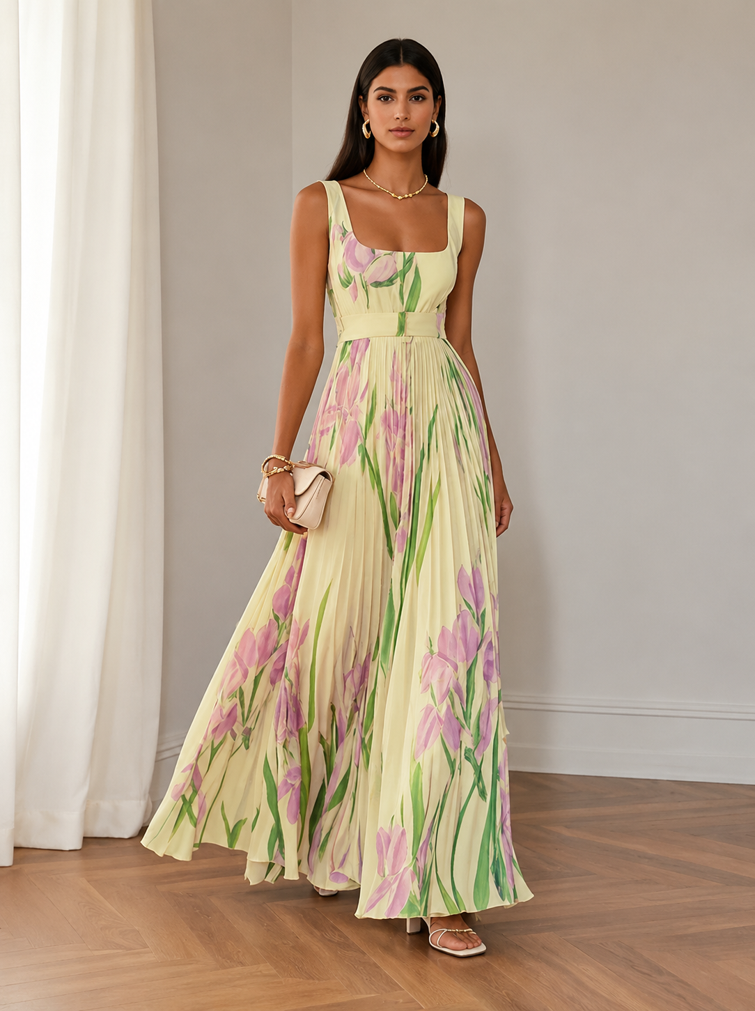 Ottilie | A-Line Floral Maxi Dress