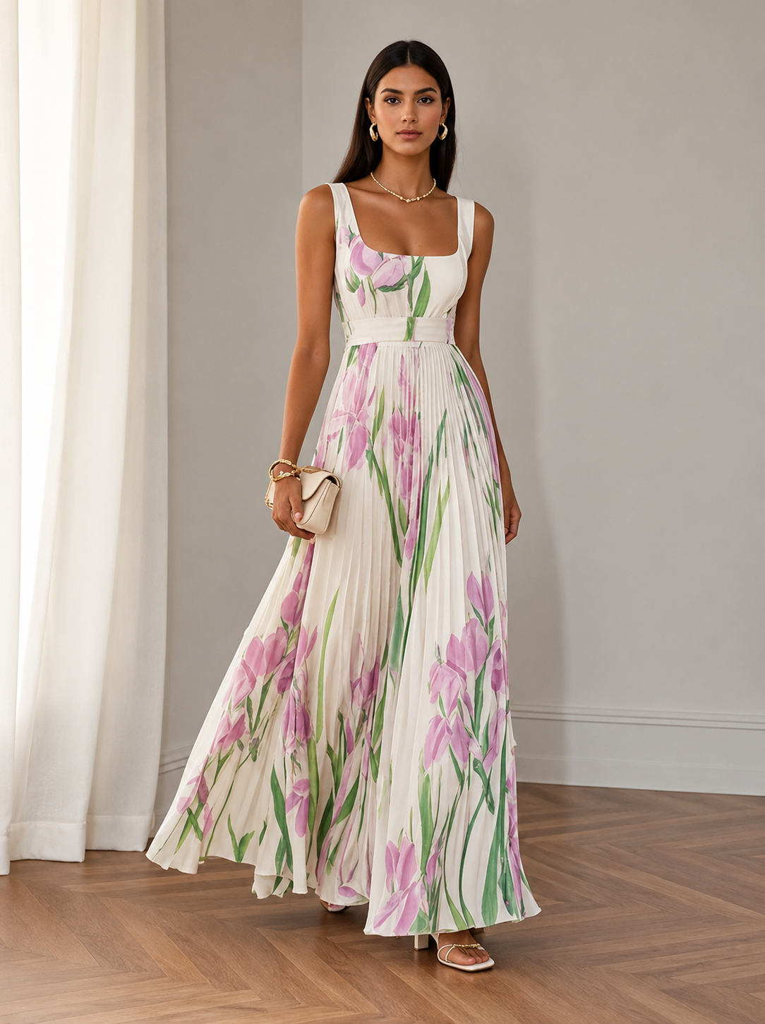 Ottilie | A-Line Floral Maxi Dress