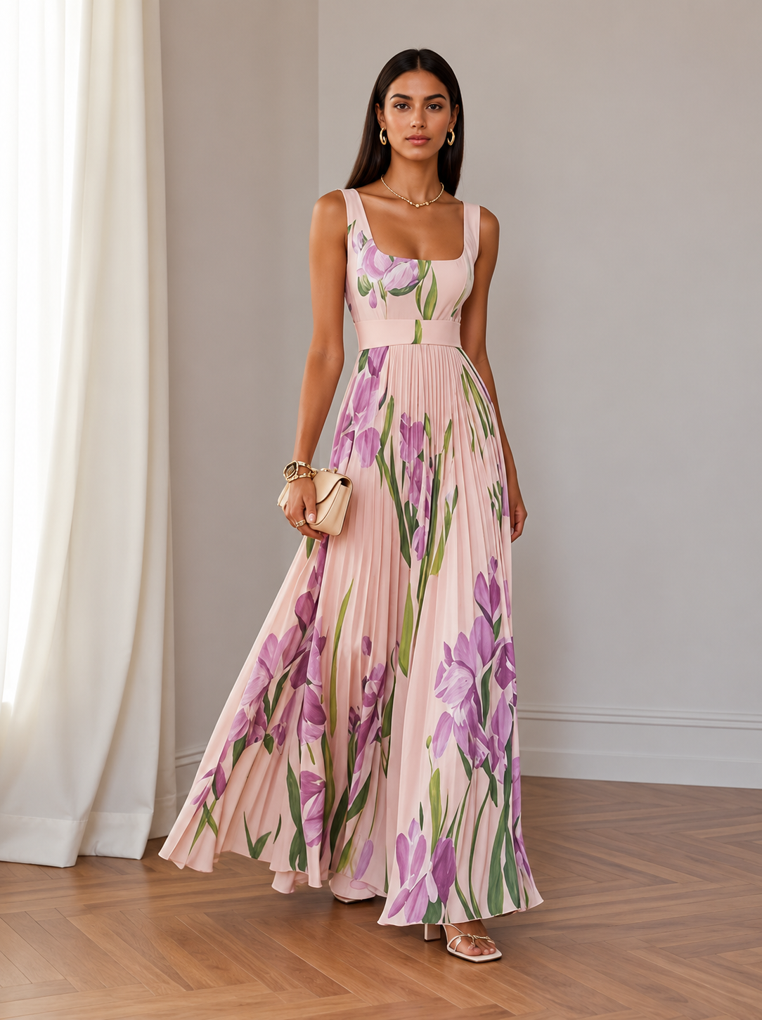 Ottilie | A-Line Floral Maxi Dress