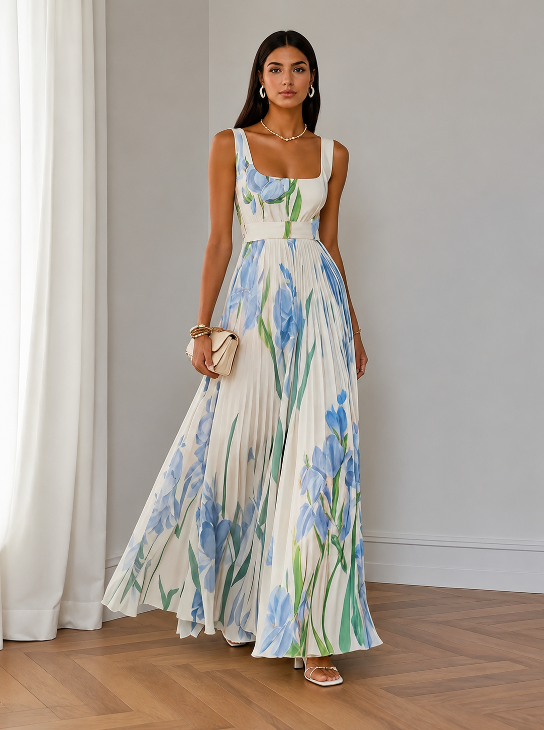 Ottilie | A-Line Floral Maxi Dress