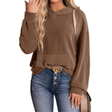 Olivia | Relaxed Twisted Hood Pullover Sweatshirt