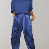 Ava | Silk cargo lounge set