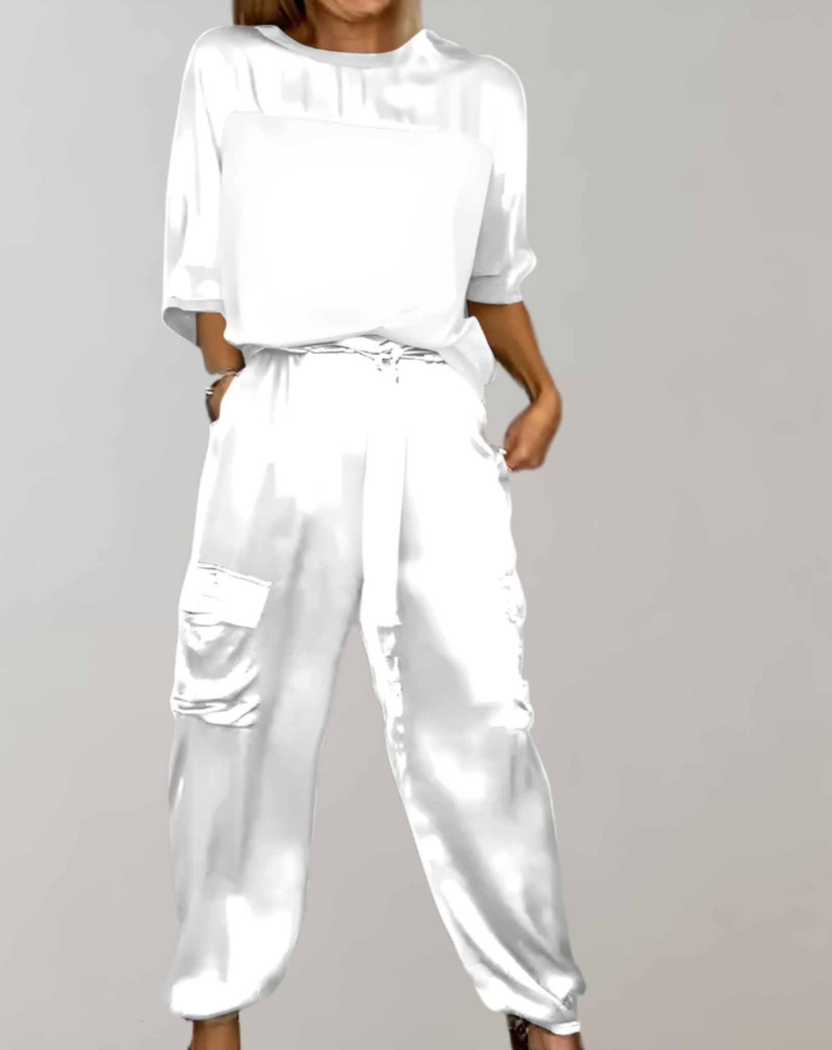 Ava | Silk cargo lounge set