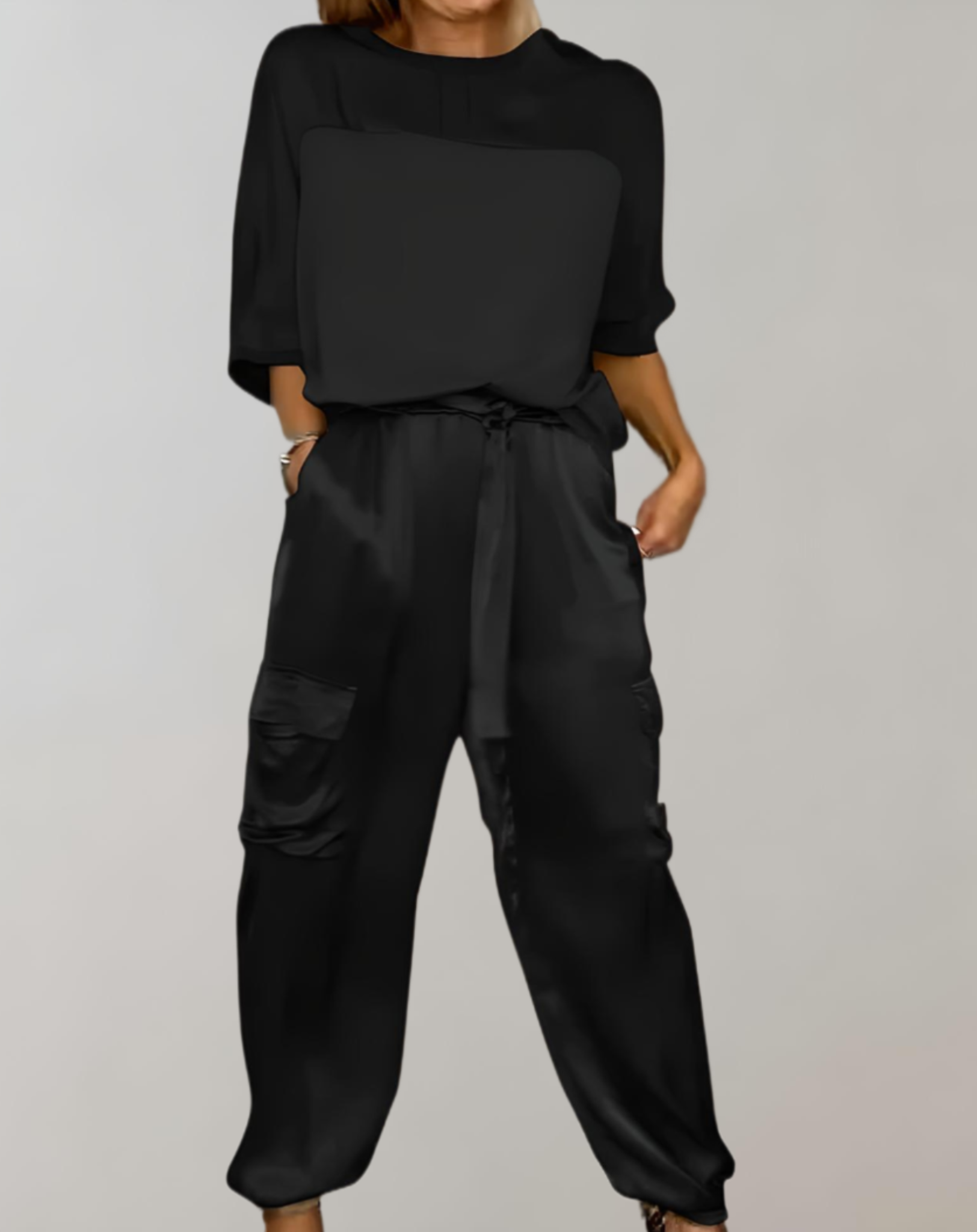 Ava | Silk cargo lounge set