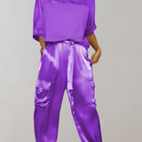 Ava | Silk cargo lounge set