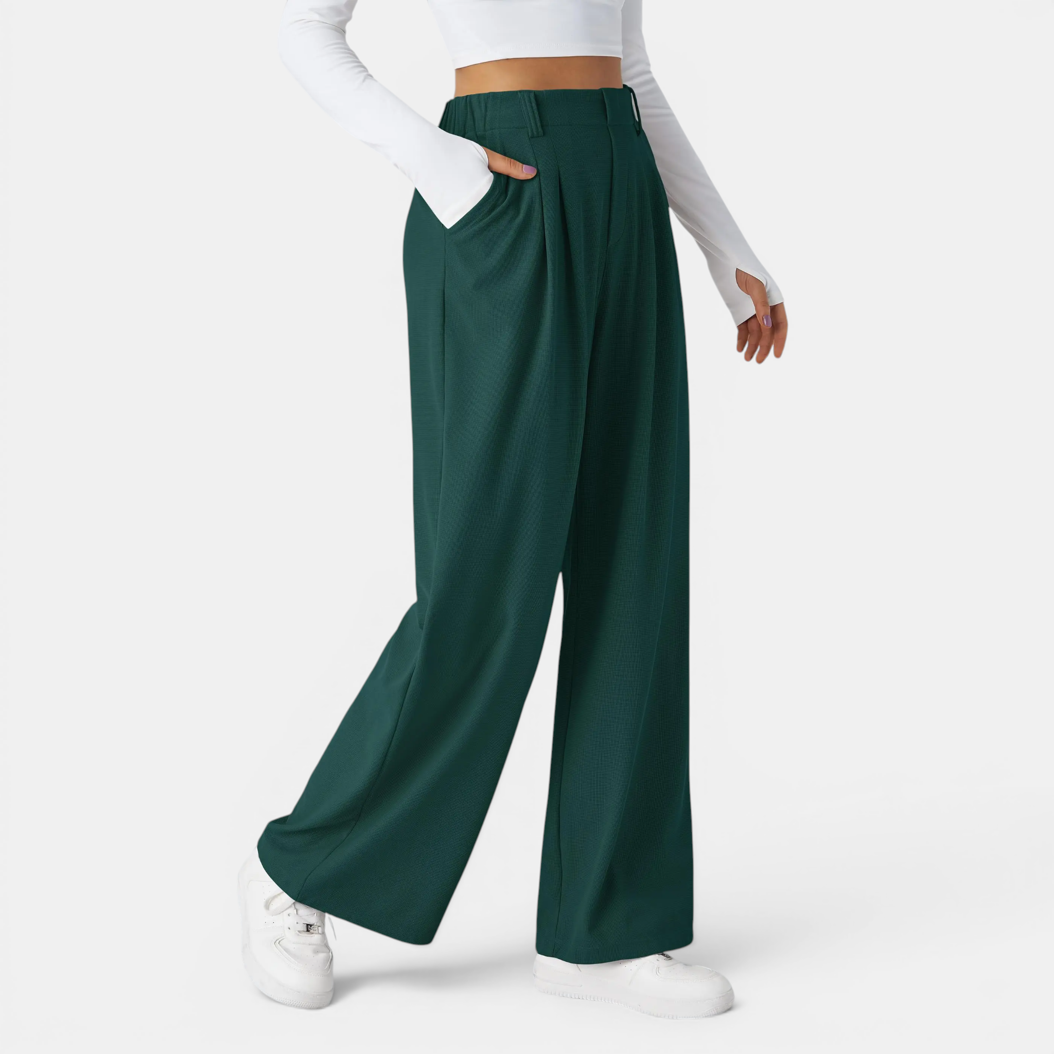 Phoebe | Relaxed High-Waist Wide-Leg Trousers