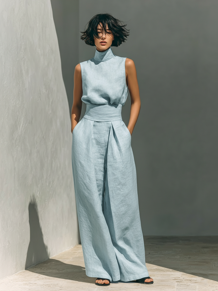 Maria™ | Sleeveless Top & Wide-Leg Pants Set