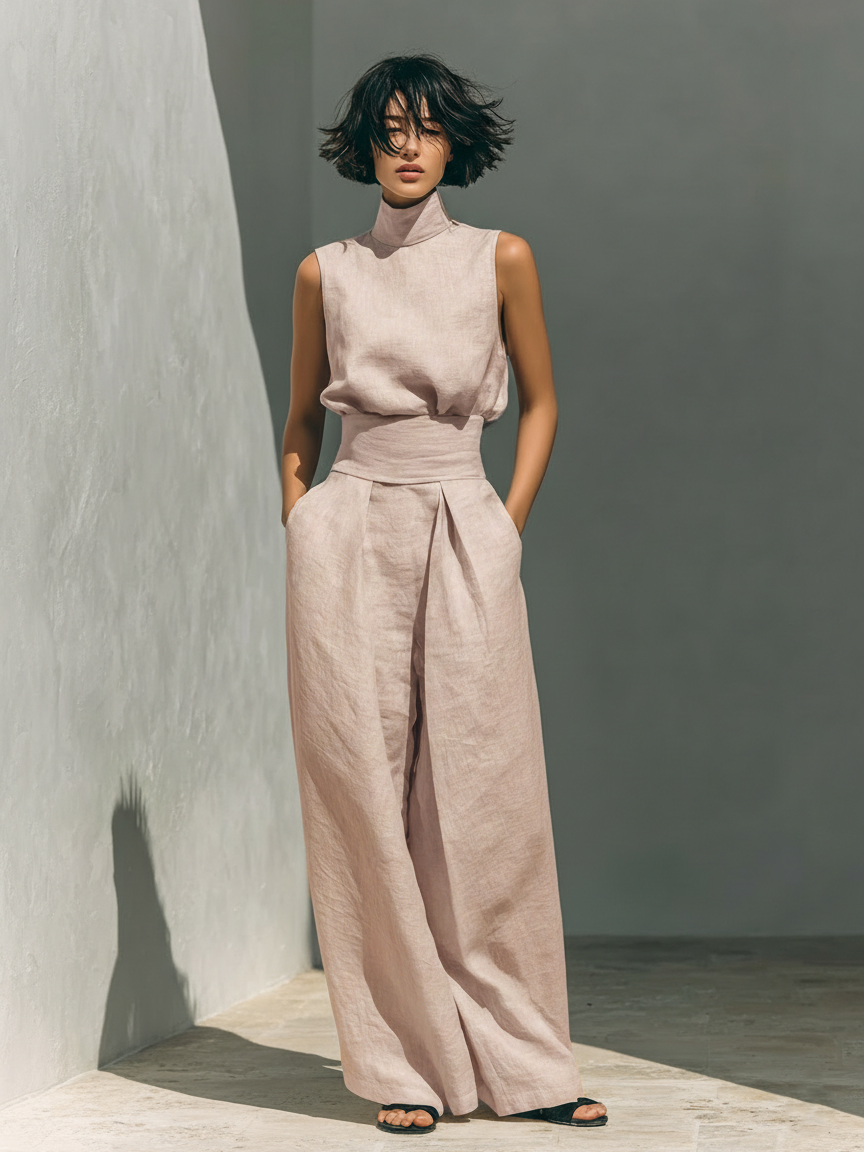 Maria™ | Sleeveless Top & Wide-Leg Pants Set