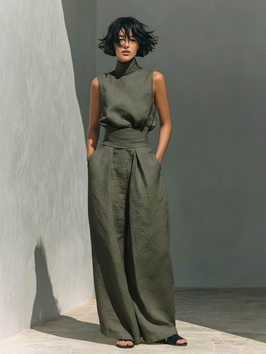 Maria™ | Sleeveless Top & Wide-Leg Pants Set